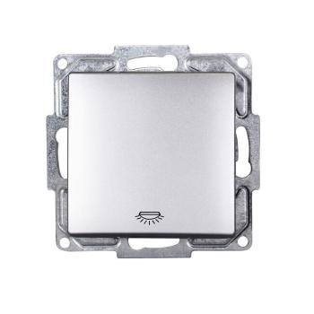 Gunsan Visage Taster Licht Unterputz Silber